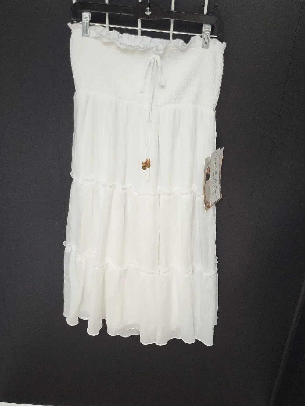 NWT, LIFE WHITE SKIRT/DRESS, STYLE 2 WAYS, SIZE M - Picture 9 of 9